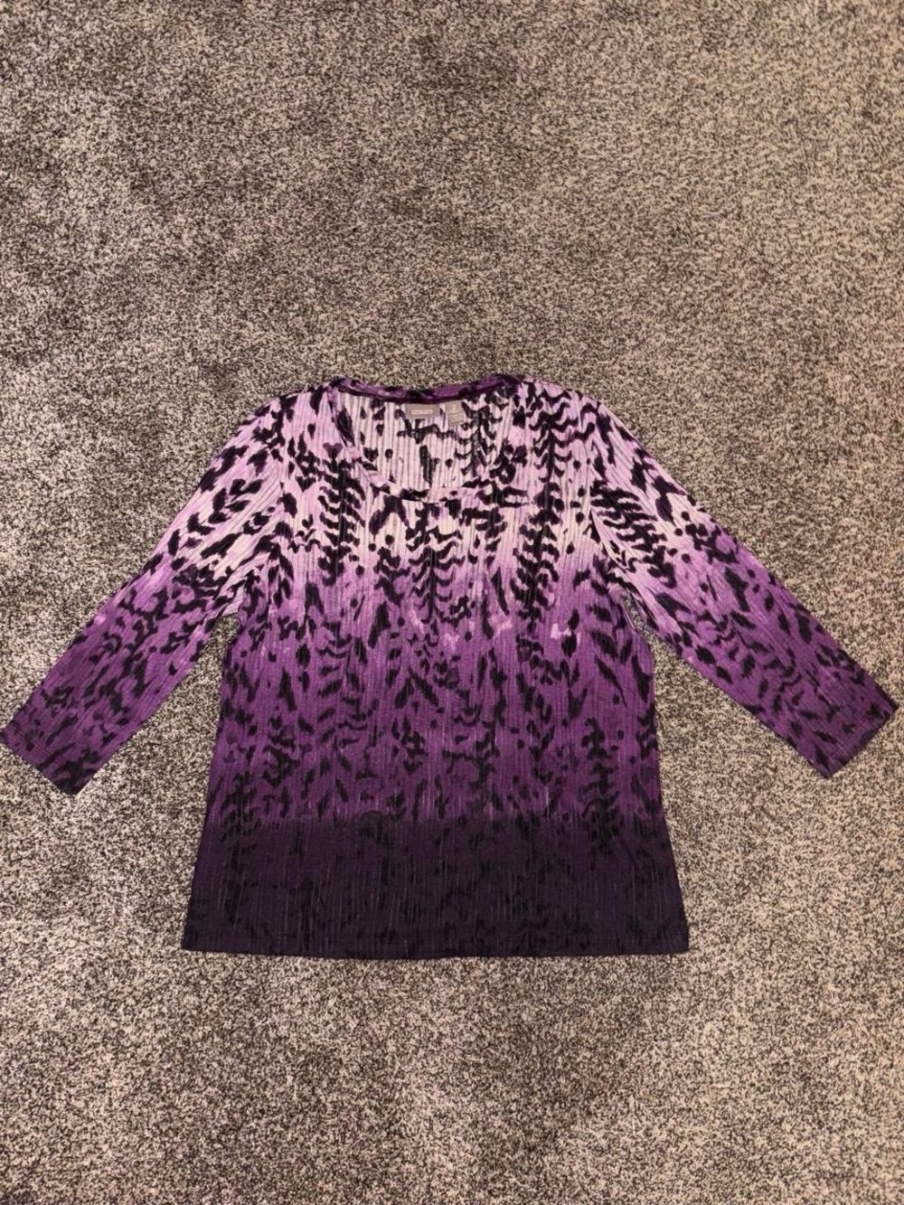 Y2K Purple grunge top with a whimsygoth design